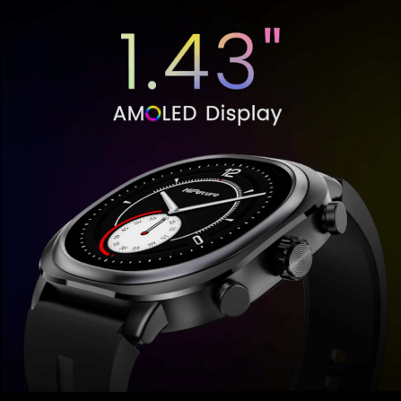 สมาร์ทวอทช์ HIFUTURE AIX LITE มีฟีเจอร์ AI หน้าจอ AMOLED 1.43 นิ้ว สีดำ_2